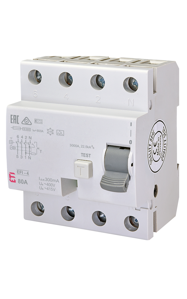 EFI-4 A 80A/300mA áram-védőkapcsoló