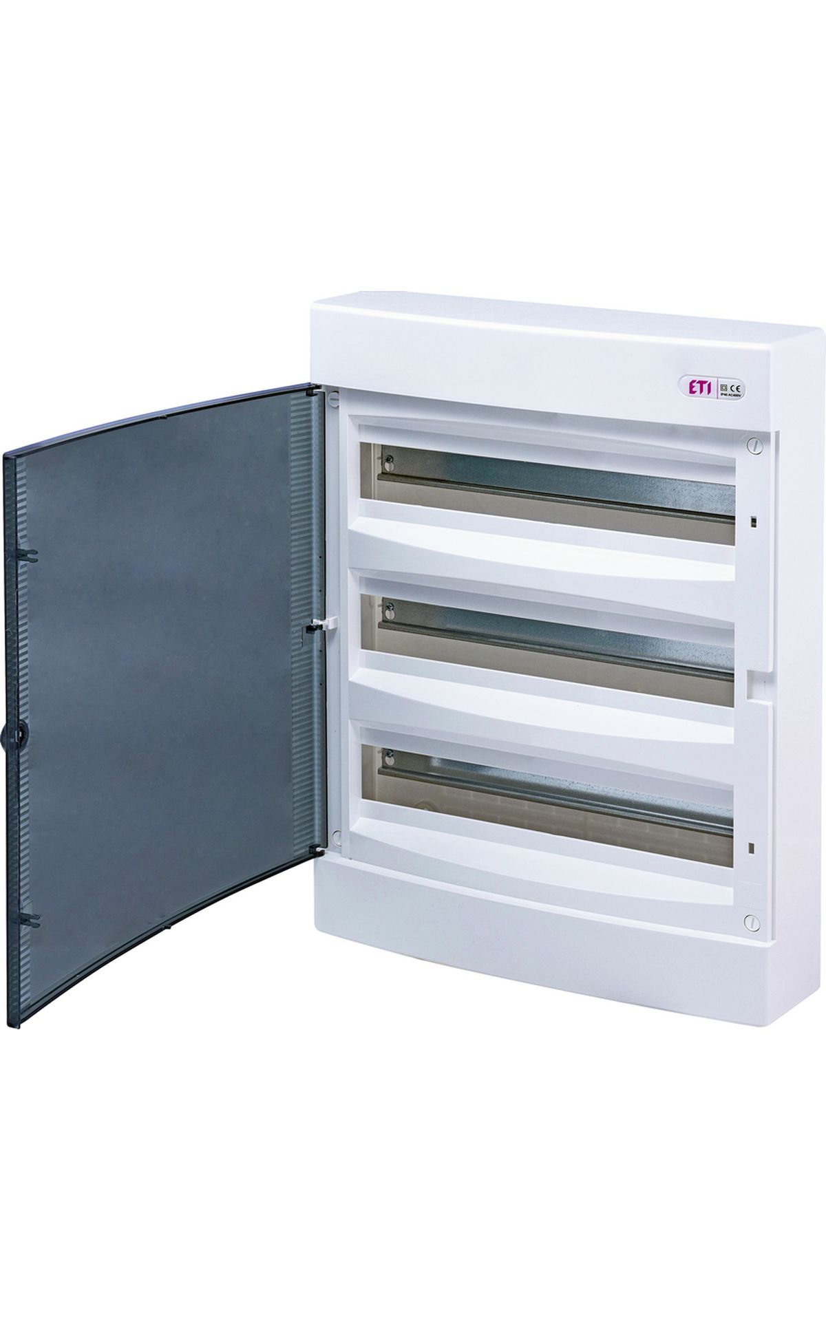 ECT 3x18PT DIDO-E 3x18 modulos elosztó szekrény, falra szerelhető, átlátszó ajtóval