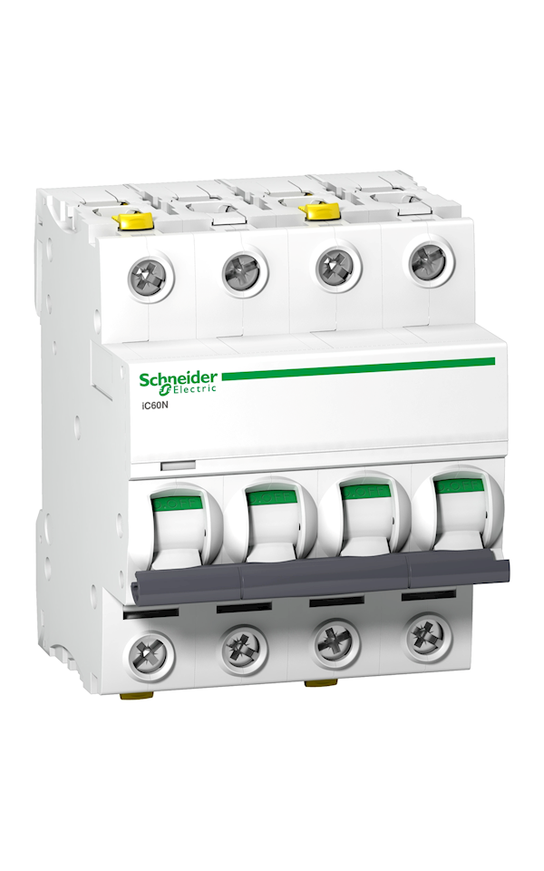 Schneider Electric ACTI9 A9F03416 iC60N kismegszakító, 4P, B, 16A