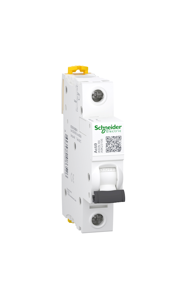 Schneider Electric ACTI9 A9K23106 iK60N kismegszakító, 1P, B, 6A
