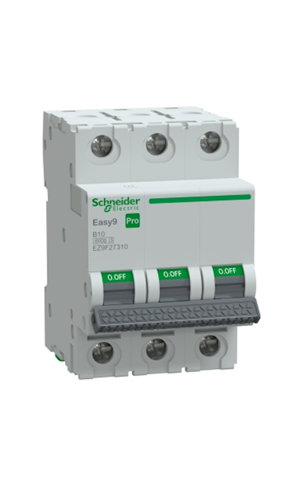Schneider Electric EASY9 PRO EZ9F27310 Kismegszakító, 3P, B, 10A