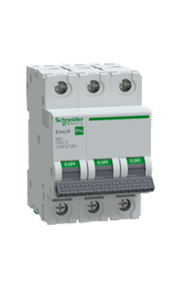 Schneider Electric EASY9 PRO EZ9F27363 Kismegszakító, 3P, B, 63A