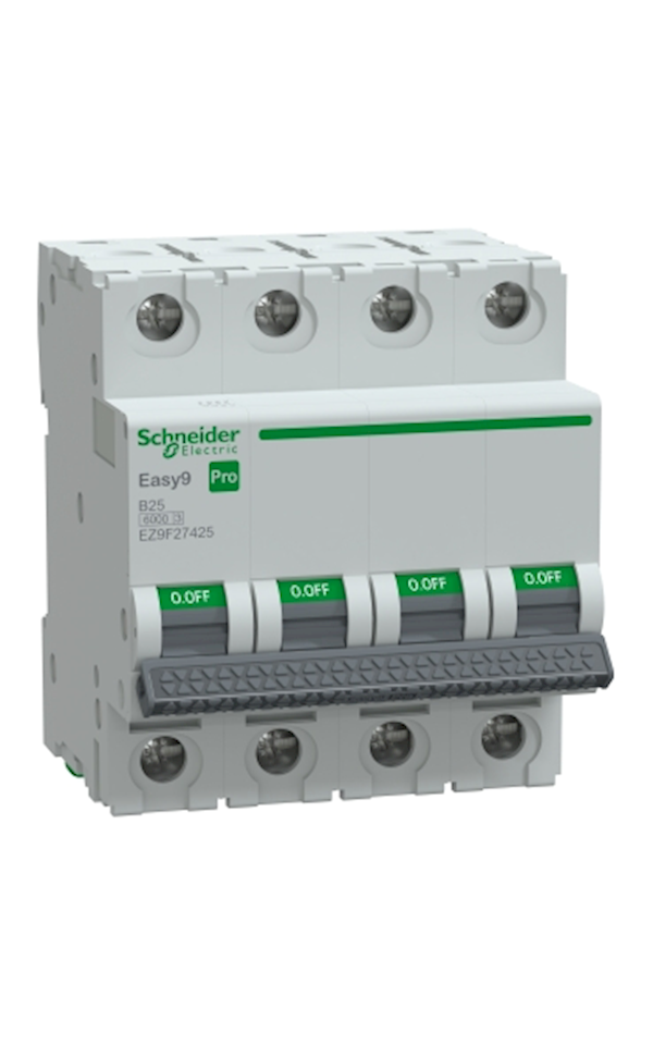 Schneider Electric EASY9 PRO EZ9F27425 Kismegszakító, 4P, B, 25A
