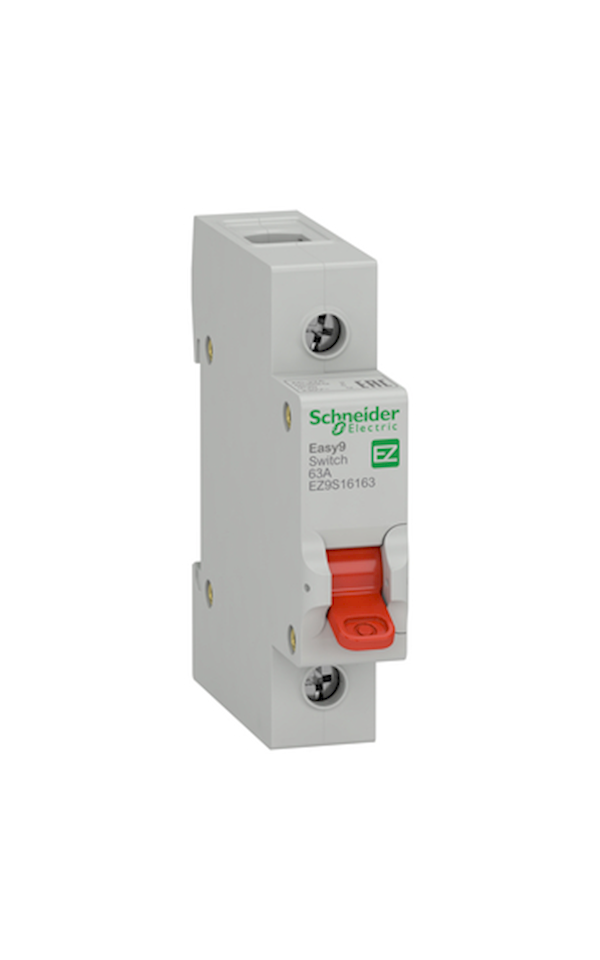 Schneider Electric EASY9 PRO EZ9S16163 Szakaszolókapcsoló, 1P, 63A