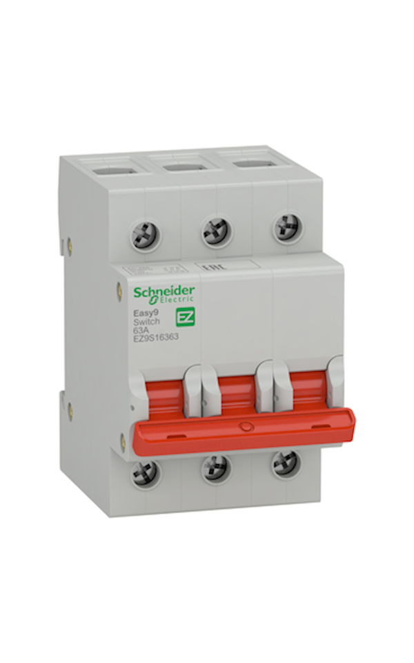 Schneider Electric EASY9 PRO EZ9S16363 Szakaszolókapcsoló, 3P, 63A
