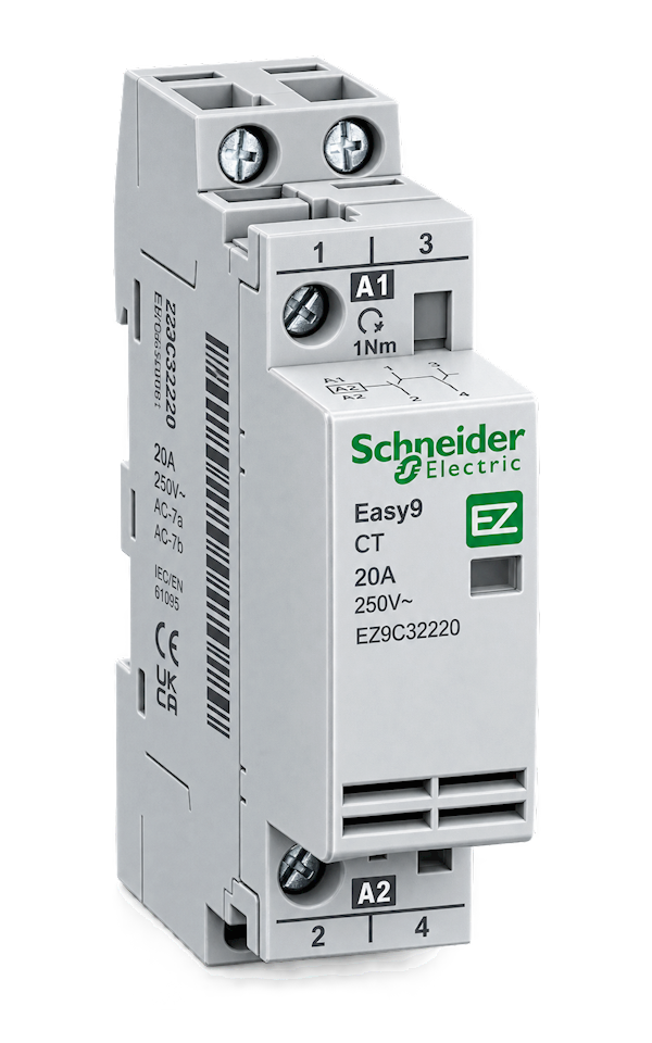 Schneider Electric EASY9 PRO EZ9C32220 Kontaktor, 2P, 2NO, 20A