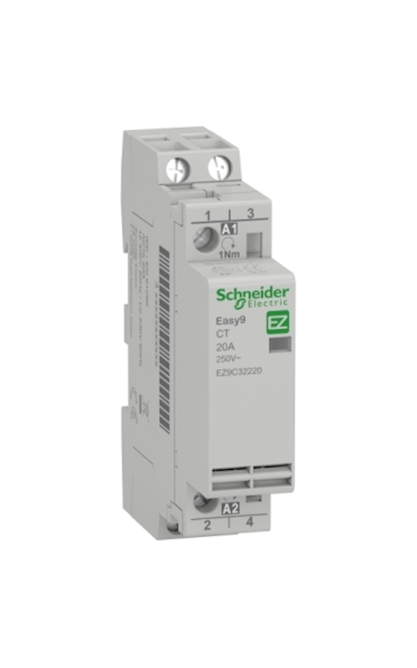 Schneider Electric EASY9 PRO EZ9C32220 Kontaktor, 2P, 2NO, 20A