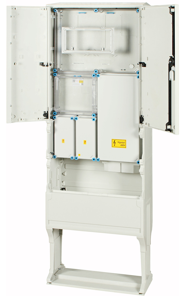Hensel HB33K0FE-U1 szabadtéri fogyasztásmérő szekrény, M63–80 A/V32 A, földkábeles, szabadon álló