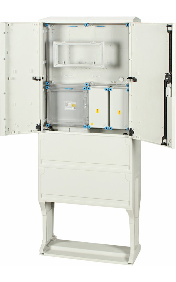 Hensel HB33K0F2E-U1 szabadtéri fogyasztásmérő szekrény, M63–80 A/H63 A, szabadvezetékes, szabadon álló