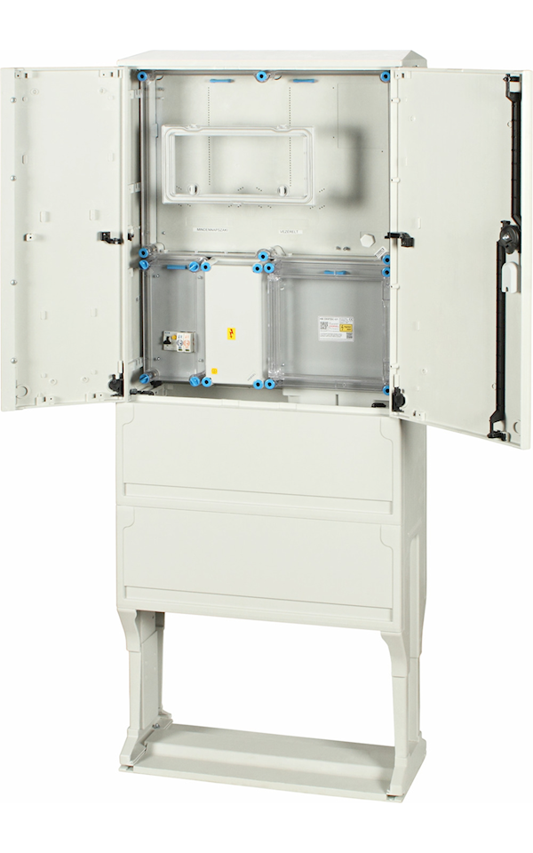 Hensel HB33K0F2E4D-U1 szabadtéri fogyasztásmérő szekrény, M63–80 A/H63 A, szabadvezetékes, szabadon álló