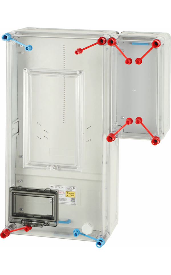 Hensel HB30V0-U1 fogyasztásmérő szekrény, V32 A, szabadvezetékes, felületre szerelhető